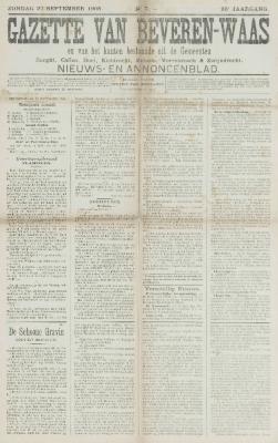 Gazette van Beveren-Waas 27/09/1908