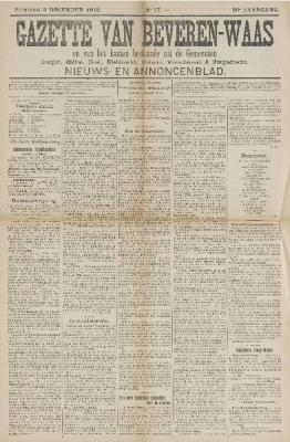 Gazette van Beveren-Waas 08/12/1912