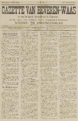 Gazette van Beveren-Waas 01/05/1898