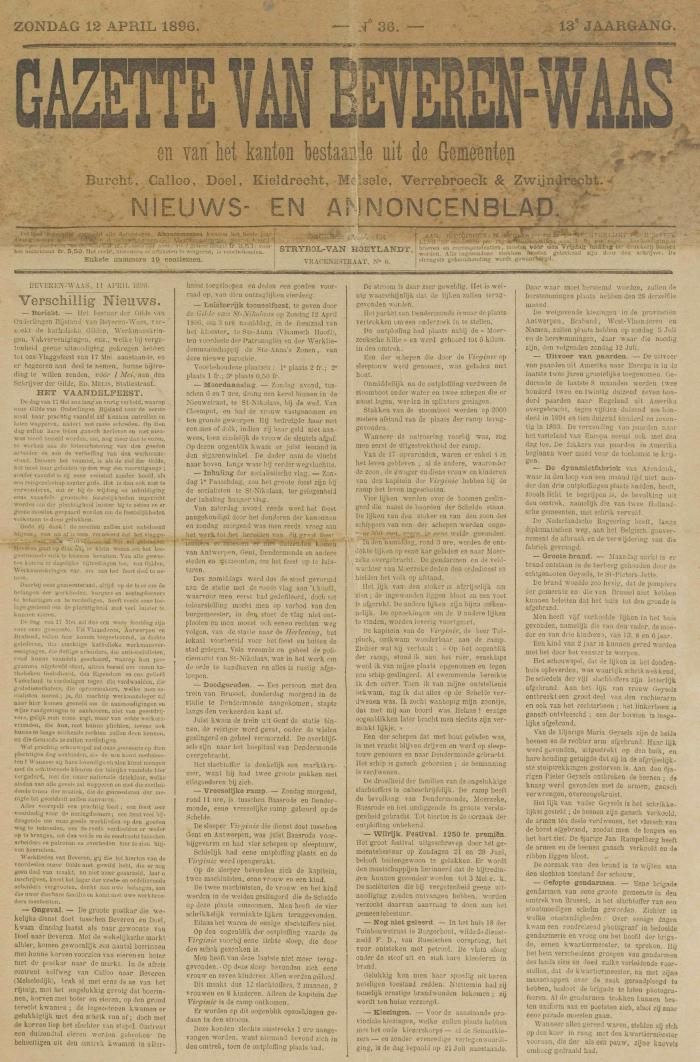 Gazette van Beveren-Waas 12/04/1896