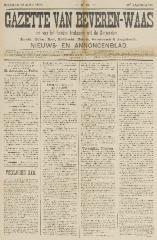 Gazette van Beveren-Waas 14/07/1895