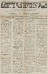 Gazette van Beveren-Waas 22/02/1891