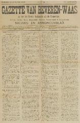 Gazette van Beveren-Waas 16/01/1898