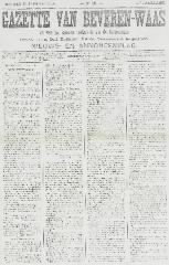 Gazette van Beveren-Waas 25/01/1903