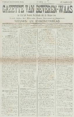 Gazette van Beveren-Waas 12/08/1900