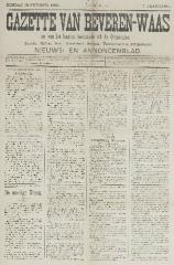 Gazette van Beveren-Waas 13/10/1889