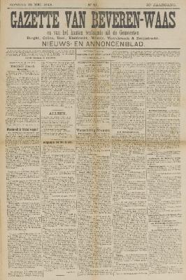 Gazette van Beveren-Waas 25/05/1913