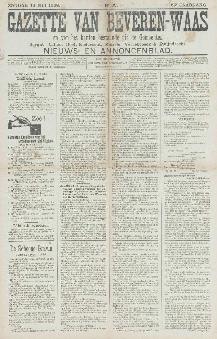 Gazette van Beveren-Waas 10/05/1908