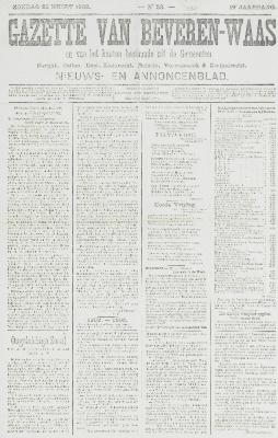 Gazette van Beveren-Waas 23/03/1902