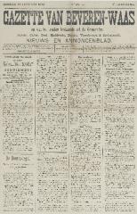 Gazette van Beveren-Waas 31/01/1892