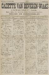 Gazette van Beveren-Waas 29/06/1890