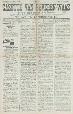 Gazette van Beveren-Waas 10/05/1908