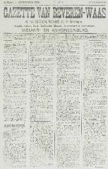 Gazette van Beveren-Waas 17/09/1899