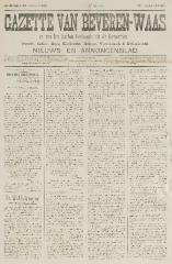 Gazette van Beveren-Waas 24/07/1898