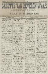 Gazette van Beveren-Waas 16/10/1892