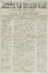 Gazette van Beveren-Waas 07/07/1889