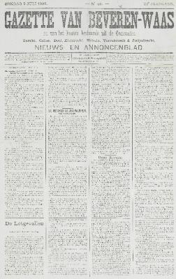 Gazette van Beveren-Waas 02/07/1905