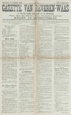 Gazette van Beveren-Waas 15/03/1908