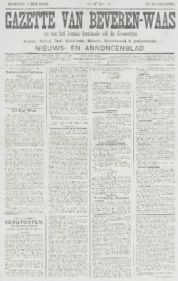 Gazette van Beveren-Waas 01/05/1904