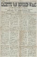 Gazette van Beveren-Waas 07/06/1891