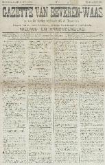 Gazette van Beveren-Waas 05/08/1900