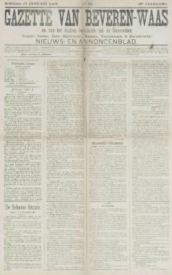 Gazette van Beveren-Waas 10/01/1909