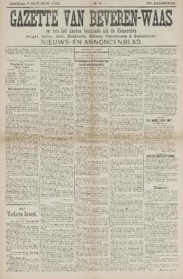 Gazette van Beveren-Waas 06/10/1912