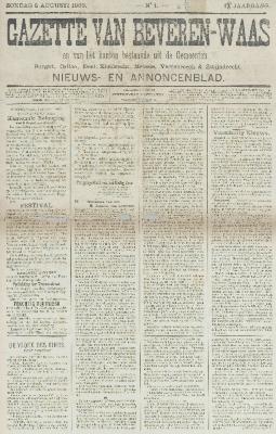 Gazette van Beveren-Waas 05/08/1900
