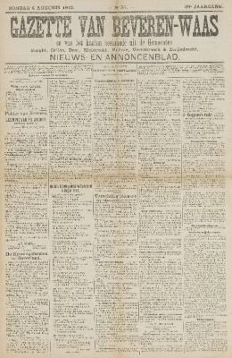 Gazette van Beveren-Waas 04/08/1912