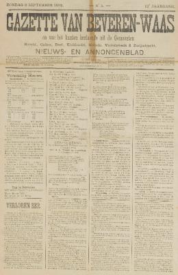 Gazette van Beveren-Waas 08/09/1895