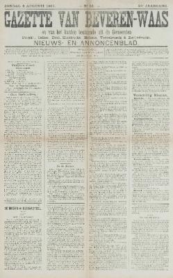 Gazette van Beveren-Waas 04/08/1907