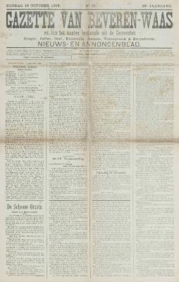 Gazette van Beveren-Waas 18/10/1908