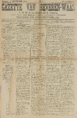 Gazette van Beveren-Waas 17/09/1911