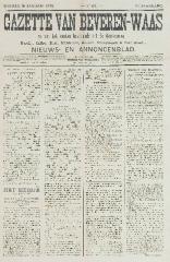 Gazette van Beveren-Waas 15/01/1893