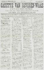 Gazette van Beveren-Waas 23/02/1902