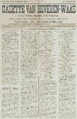 Gazette van Beveren-Waas 13/09/1891