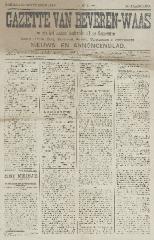 Gazette van Beveren-Waas 25/09/1892