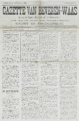 Gazette van Beveren-Waas 31/10/1886