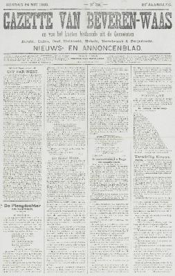 Gazette van Beveren-Waas 24/05/1903