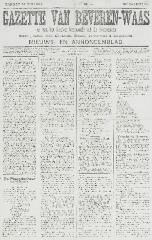 Gazette van Beveren-Waas 24/05/1903