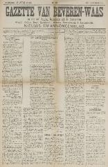 Gazette van Beveren-Waas 13/07/1913