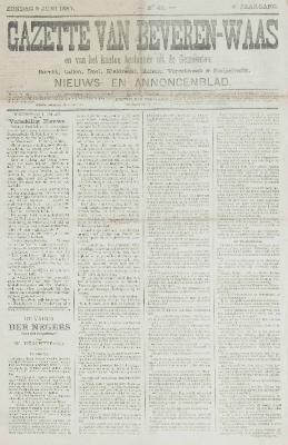 Gazette van Beveren-Waas 05/06/1887