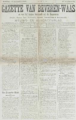 Gazette van Beveren-Waas 23/08/1903