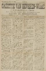 Gazette van Beveren-Waas 26/01/1890