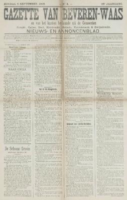 Gazette van Beveren-Waas 06/09/1908