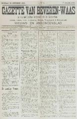 Gazette van Beveren-Waas 20/10/1889