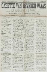 Gazette van Beveren-Waas 12/12/1886