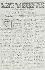 Gazette van Beveren-Waas 14/08/1898