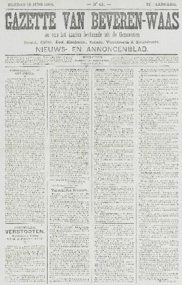 Gazette van Beveren-Waas 12/06/1904