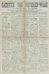 Gazette van Beveren-Waas 15/01/1911